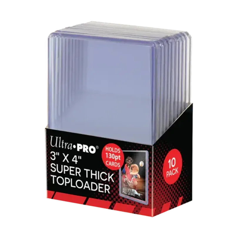 3" x 4" Super Thick 130PT Toploader (10st)