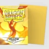 Yellow Matte Sleeves Standard Size 100 Dragon Shield
