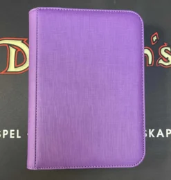 Zip Cardbinder 4 Pocket 80 Cards Lila
