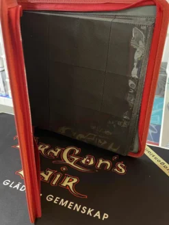 Zip Cardbinder 12 Pocket 480 Cards Red