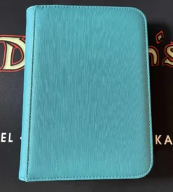 Zip Cardbinder 4 Pocket 80 Cards Teal